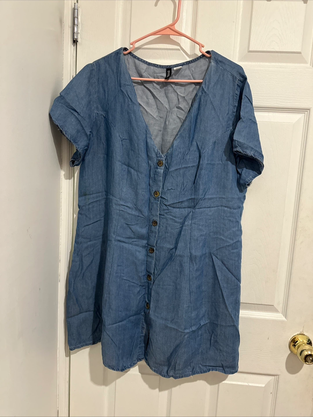 Divided H&M Denim Button-Up Dress XL