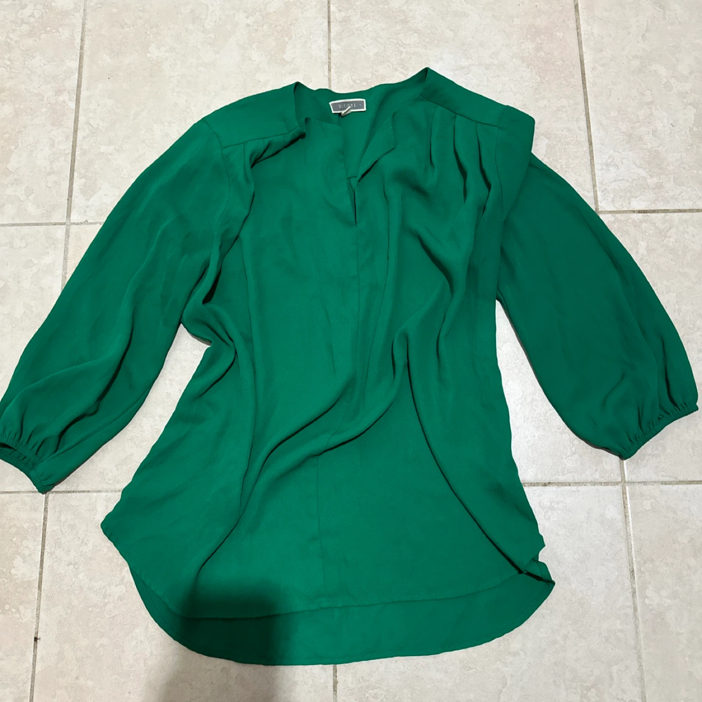 Pleiione Green Blouse Size Medium - photo 2