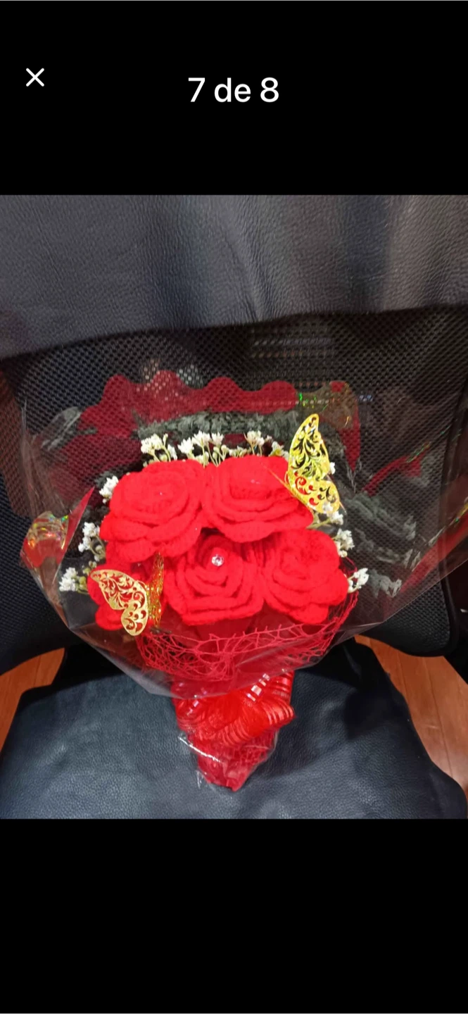 Crocheted Rose Bouquet - photo 4