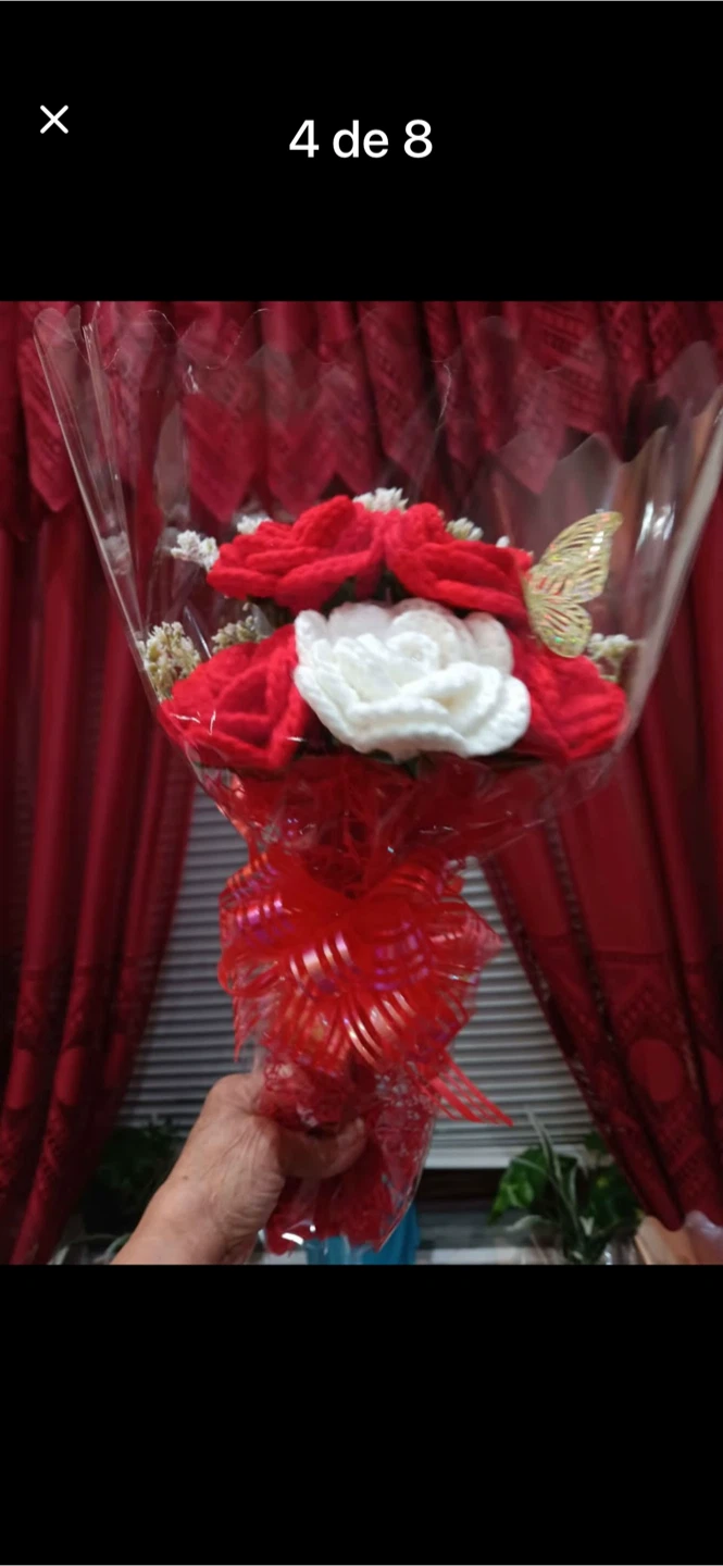 Crocheted Rose Bouquet - photo 3