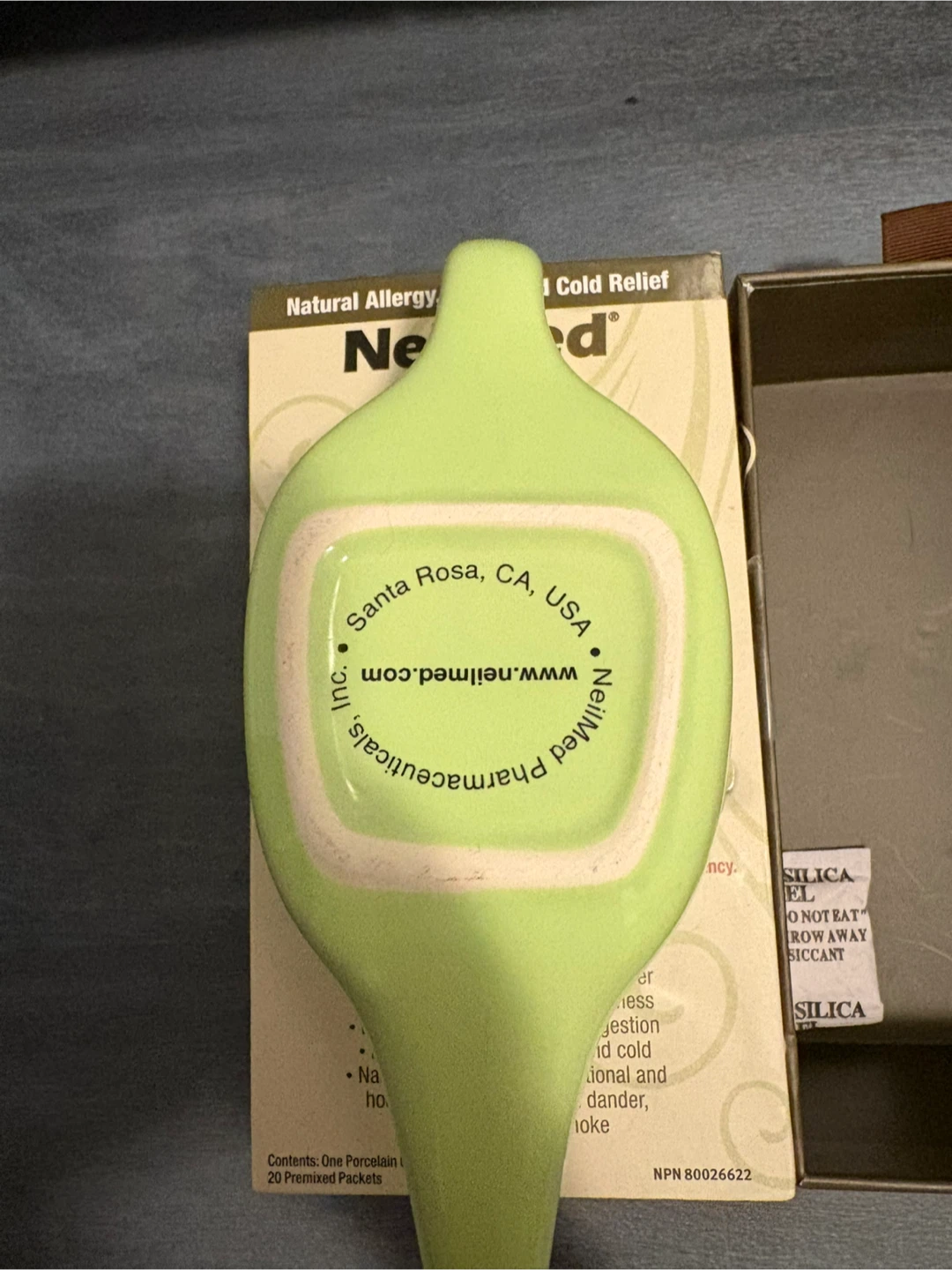 NeilMed Classic Porcelain Neti Pot with 20 Premixed Packets - photo 4