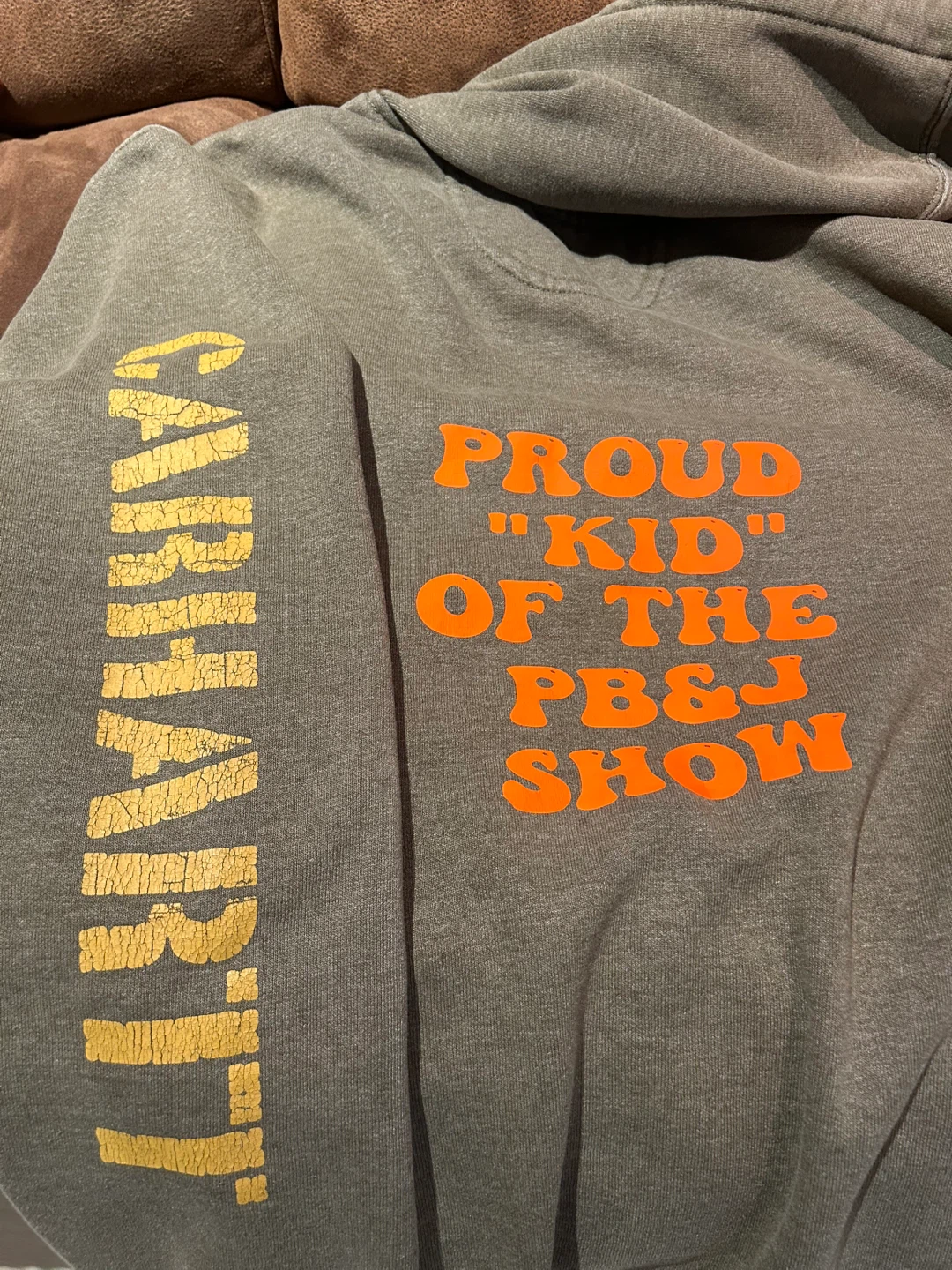 Carhartt "Proud Kid of the PB&J Show" Hoodie - Size M - photo 3
