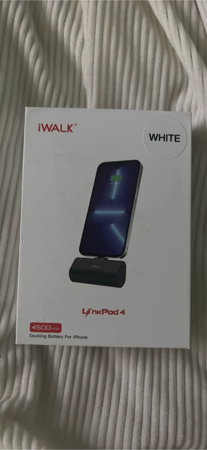 iWALK LinkPod 4 Portable Charger for iPhone - White