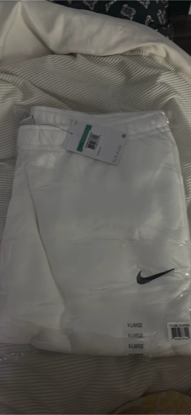 Nike White Jogger Pants - X-Large