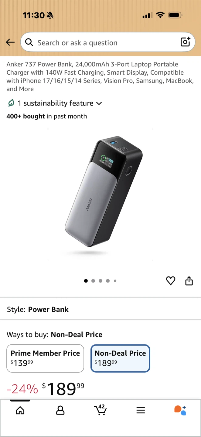 Anker 737 Power Bank 24,000mAh - photo 3