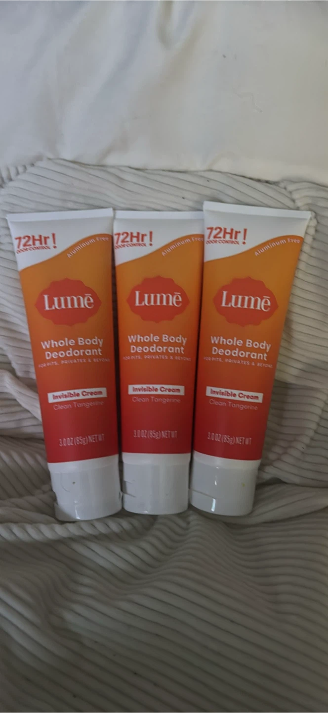 Lume Whole Body Deodorant - Clean Tangerine (3 oz, 3-Pack)