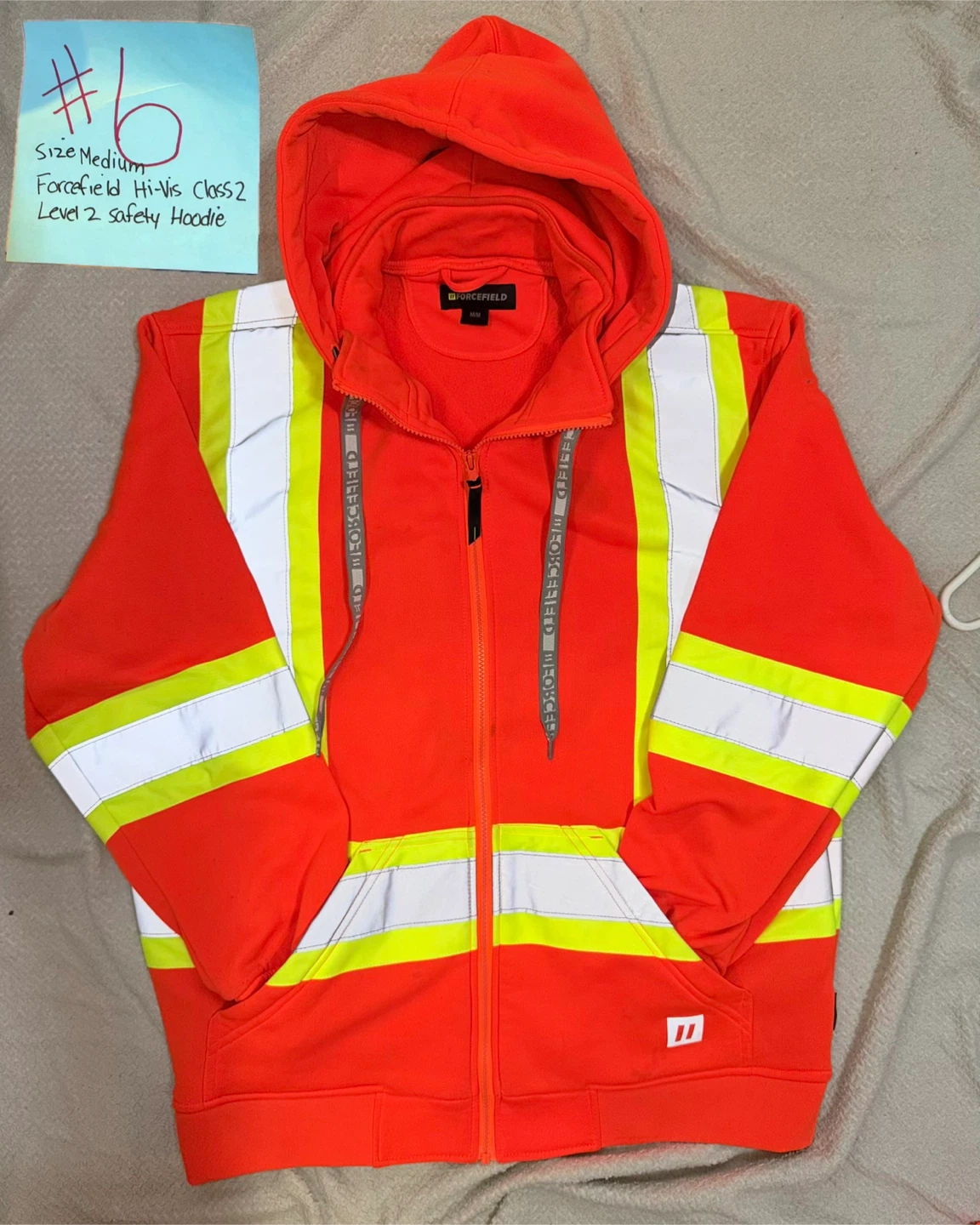 🔥 BRAND NEW Forcefield Hi‑Vis Safety Hoodies (2 Available)