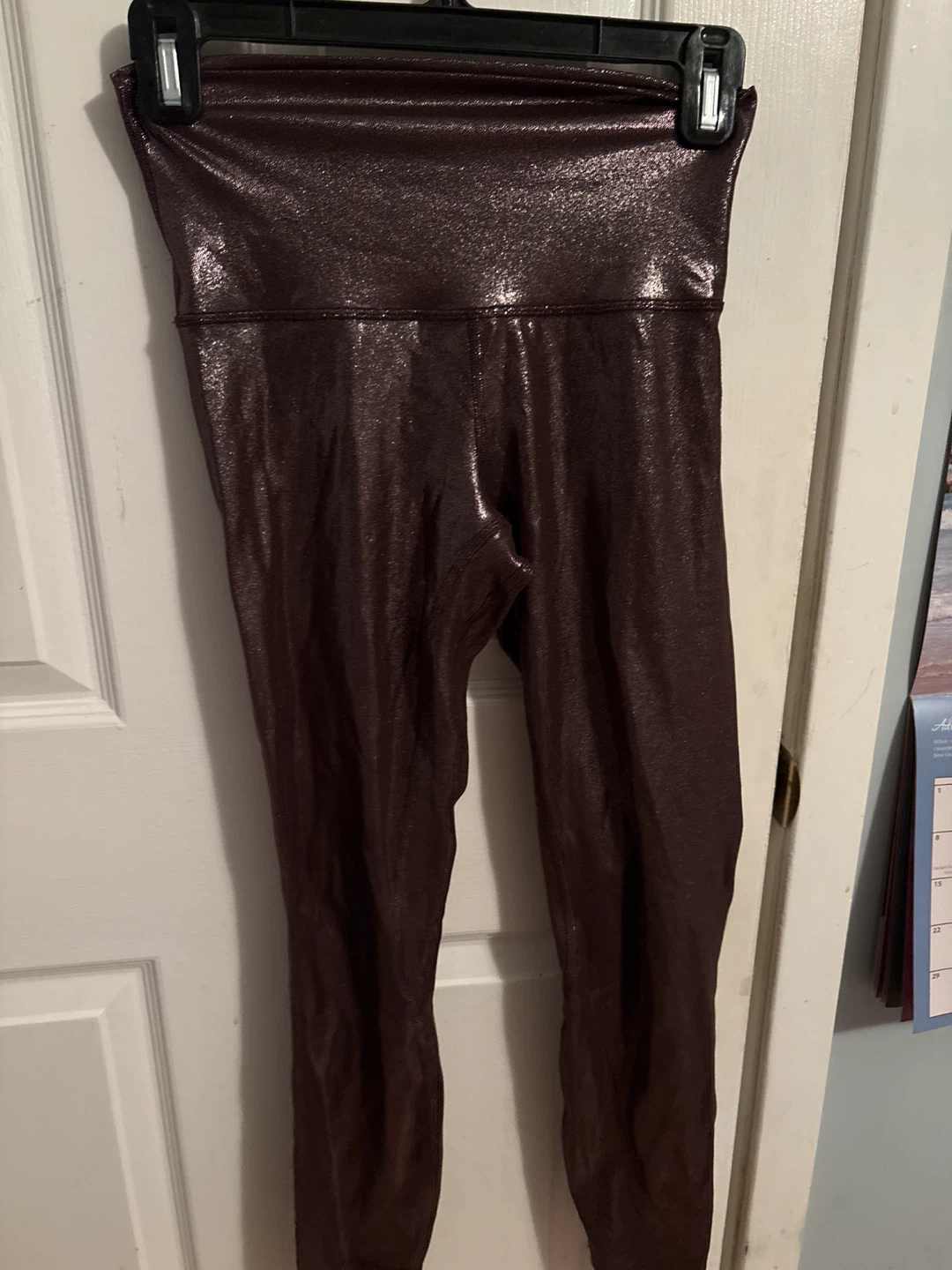 Lululemon size 4 tight 25 radiate foil print French press