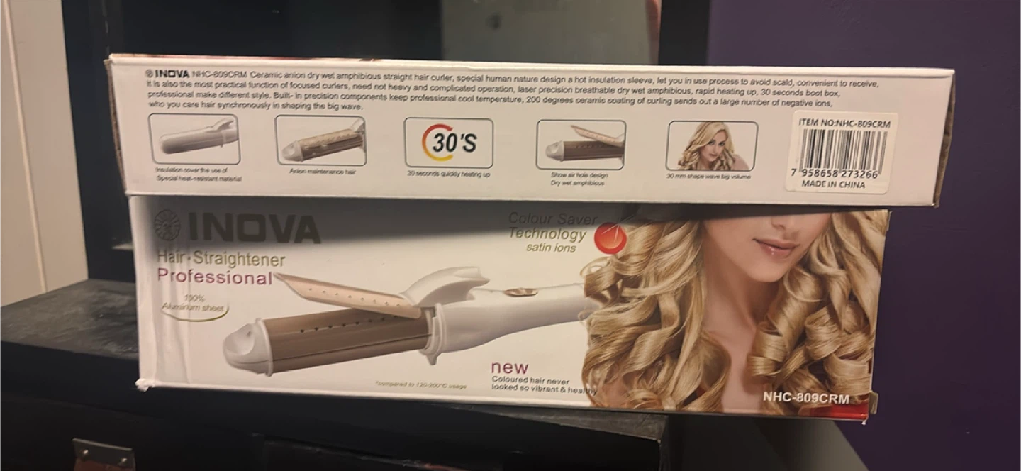 INova NHC-809CRM Hair Straightener Professional - photo 2