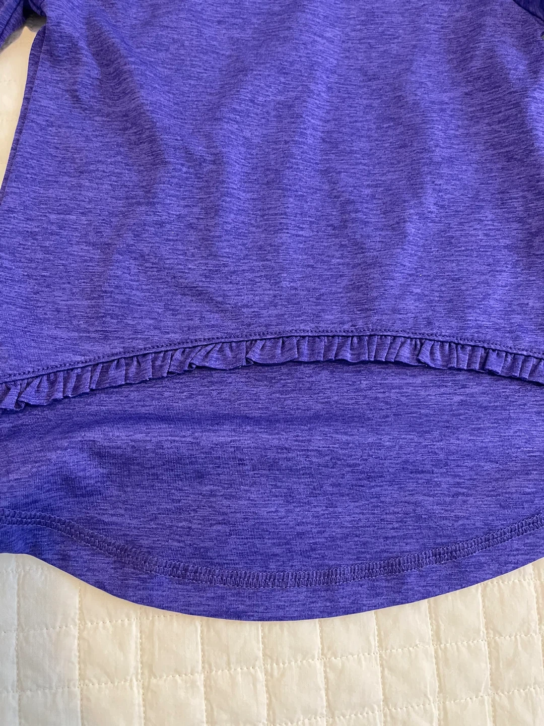 Size 3T Purple Adidas Hoodie with Ruffle Hem - photo 4
