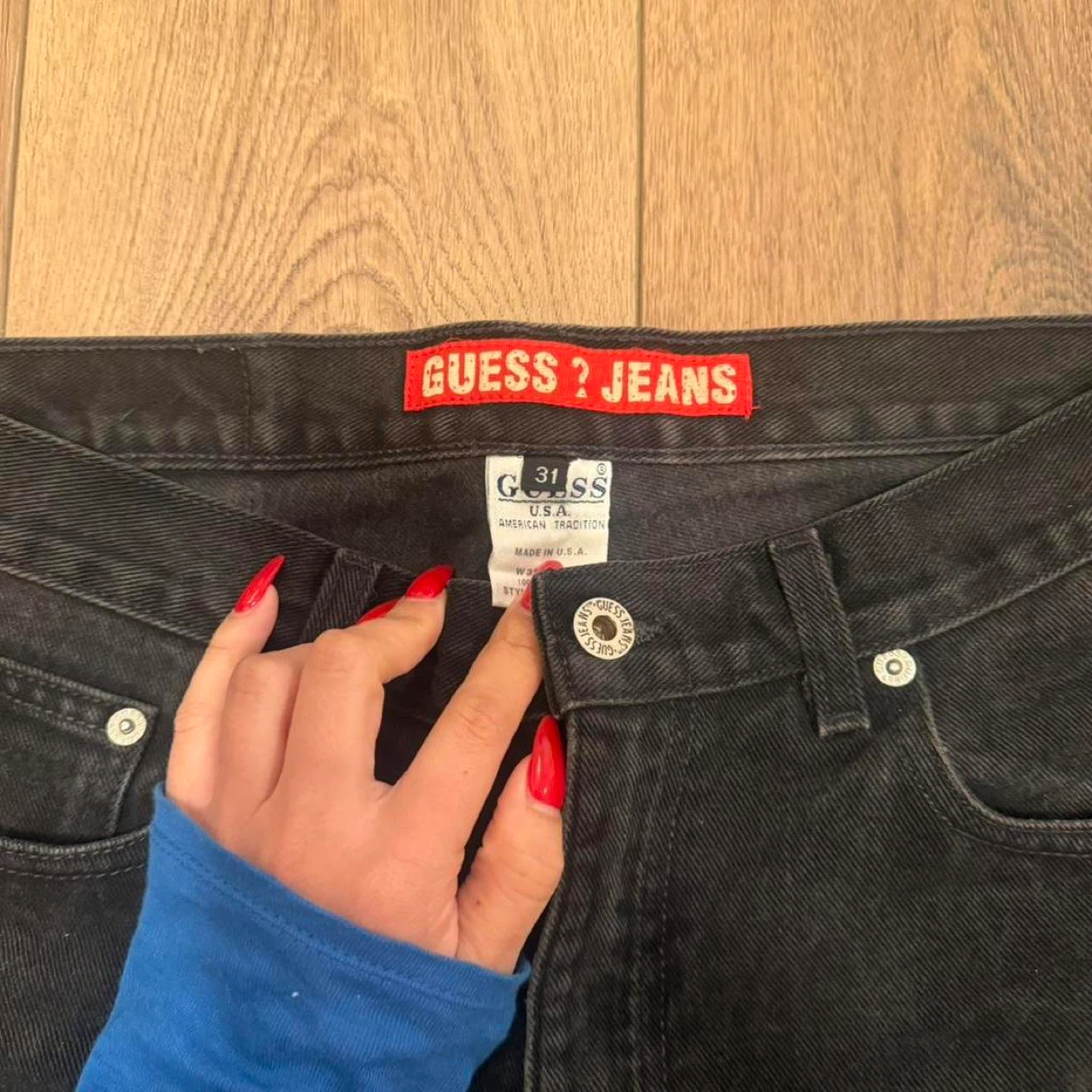 Black Vintage Guess Jeans - photo 2