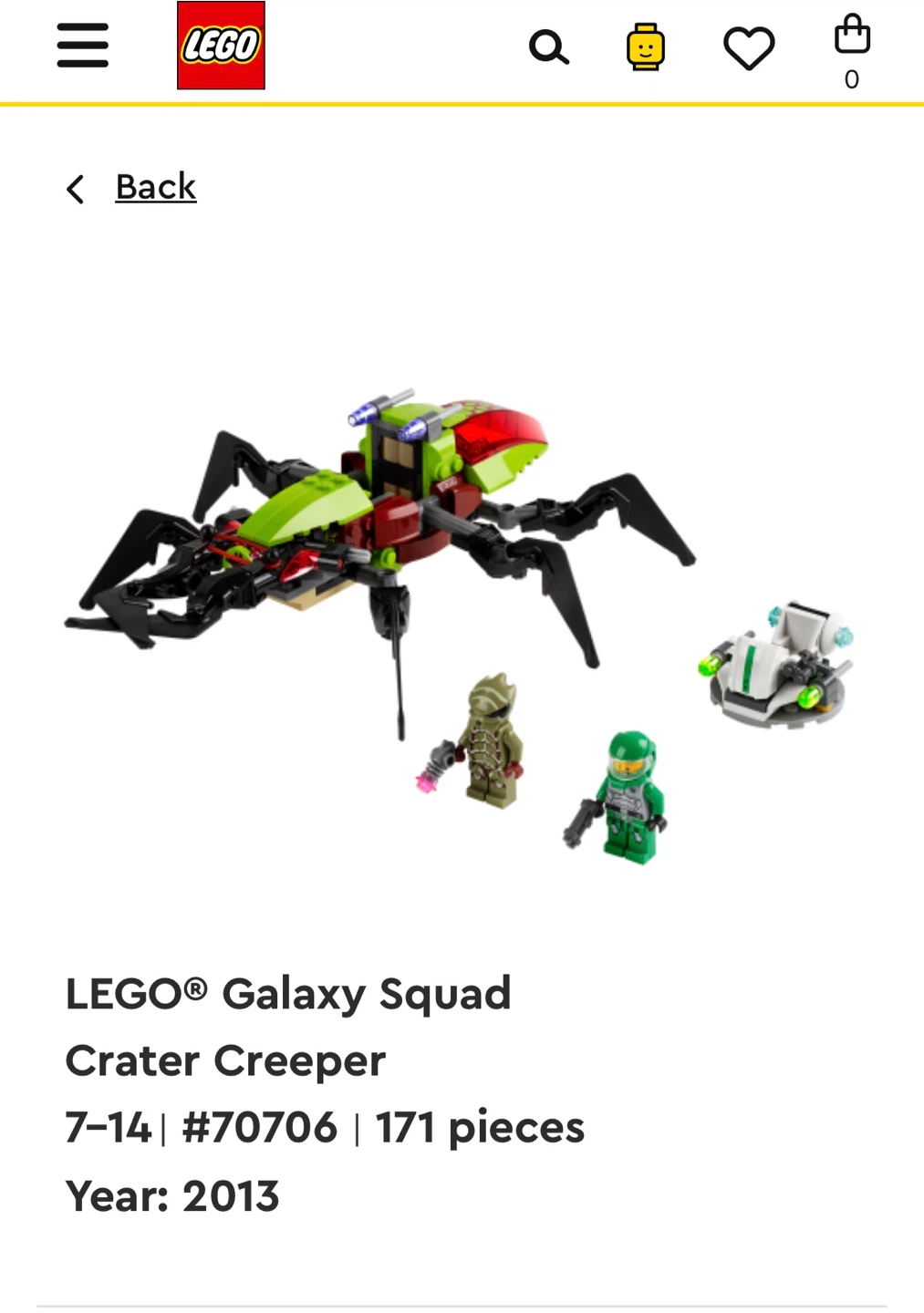 LEGO Galaxy Squad 70706 Crater Creeper Building Set - photo 3