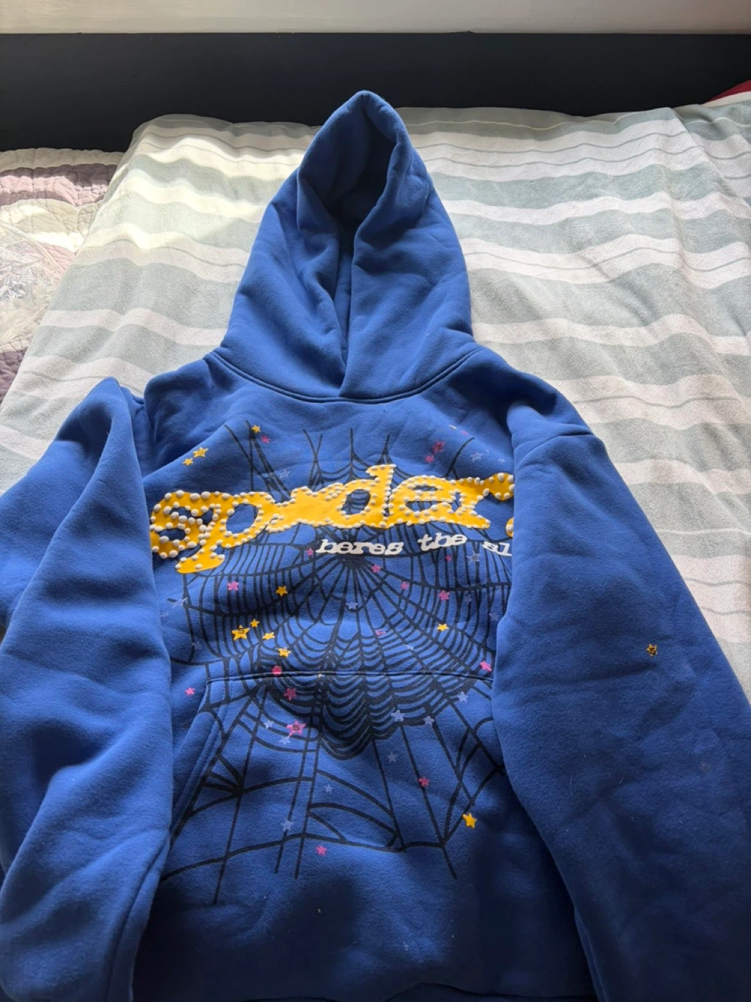 Blue Spider Hoodie – Clean Condition