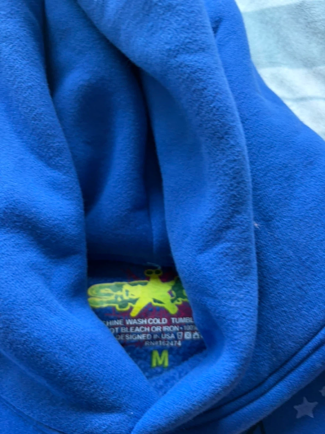 Blue Spider Hoodie – Clean Condition - photo 2