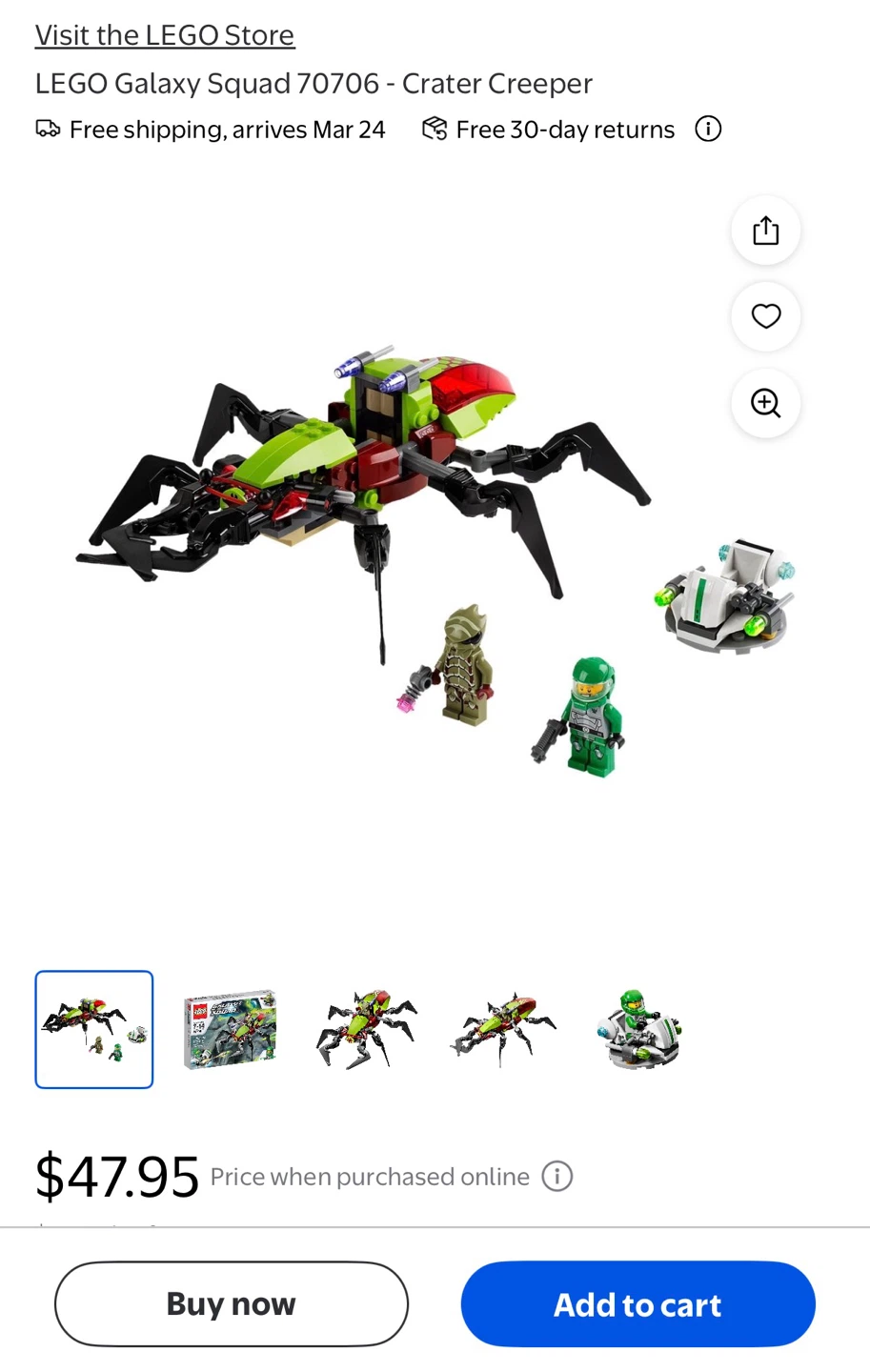 LEGO Galaxy Squad 70706 Crater Creeper Building Set - photo 4