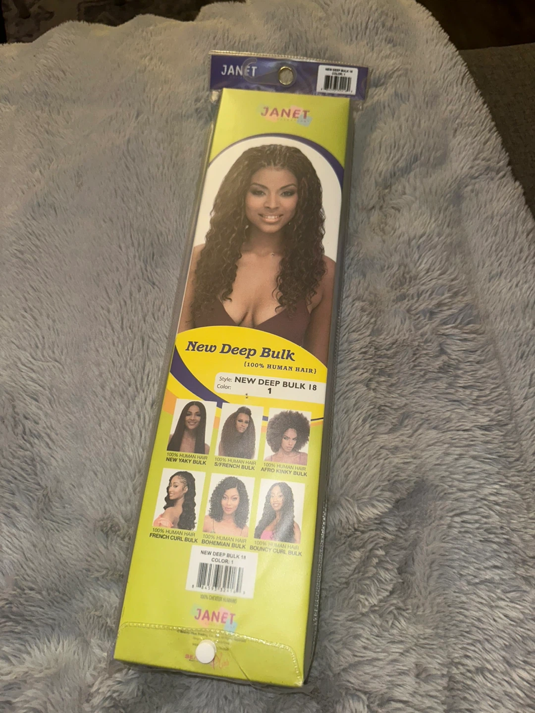 100% Human Hair New Deep Bulk 18" Black - photo 2