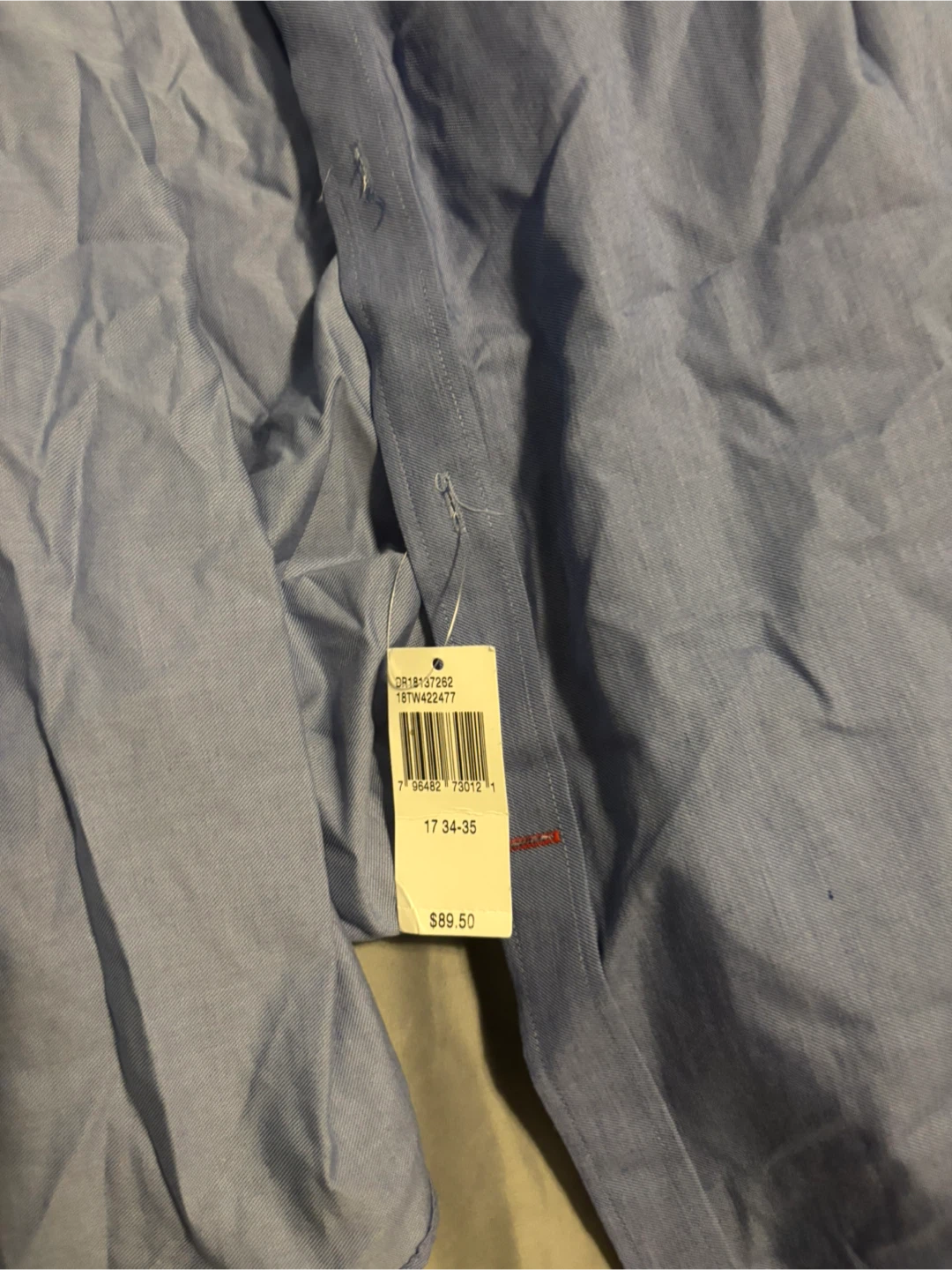Men's Blue Dress Shirt - Size Xl - photo 2