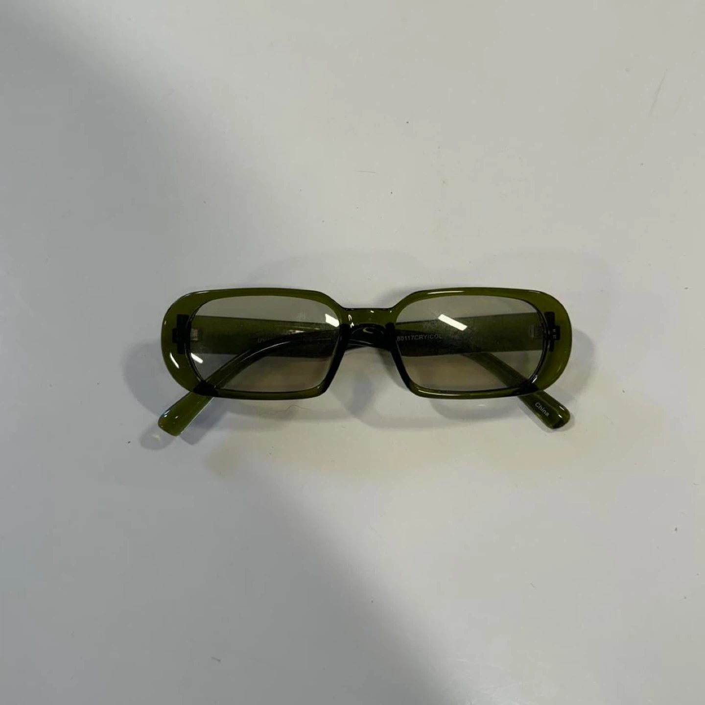 Green Rectangle Sunglasses