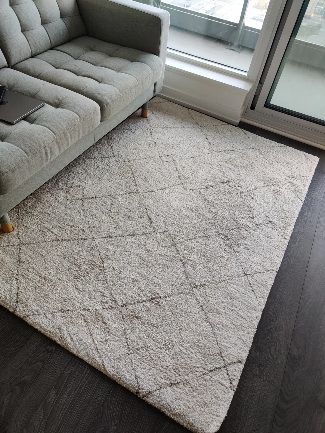 Cream Berber Style Area Rug