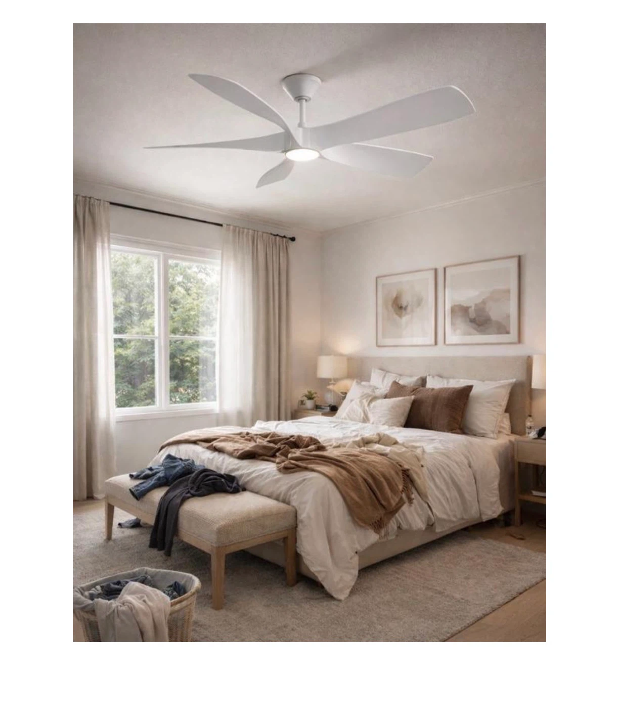 60 in. Smart Indoor/Outdoor smart  Ceiling Fan - photo 2