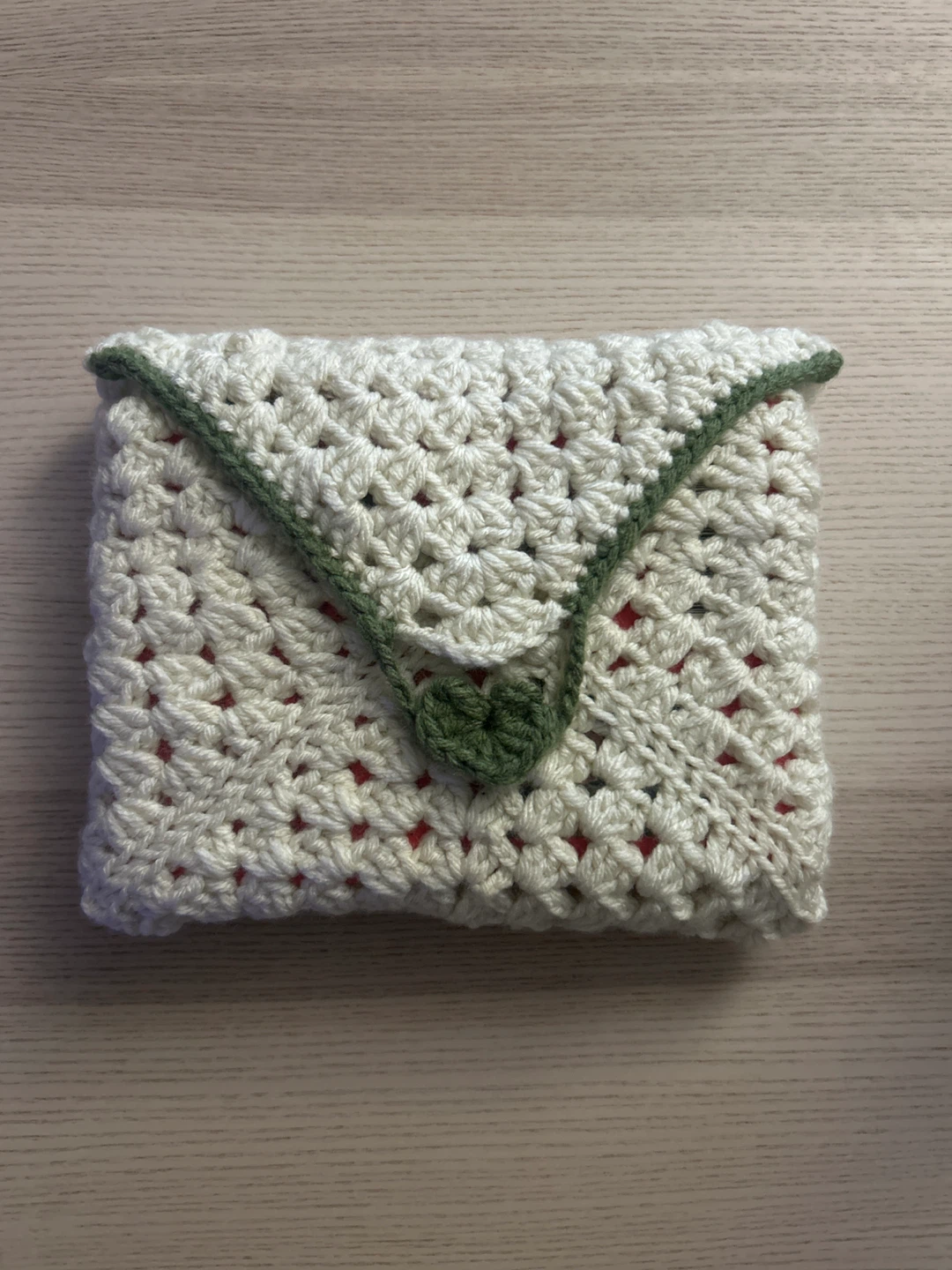 Crochet envelope book sleeve