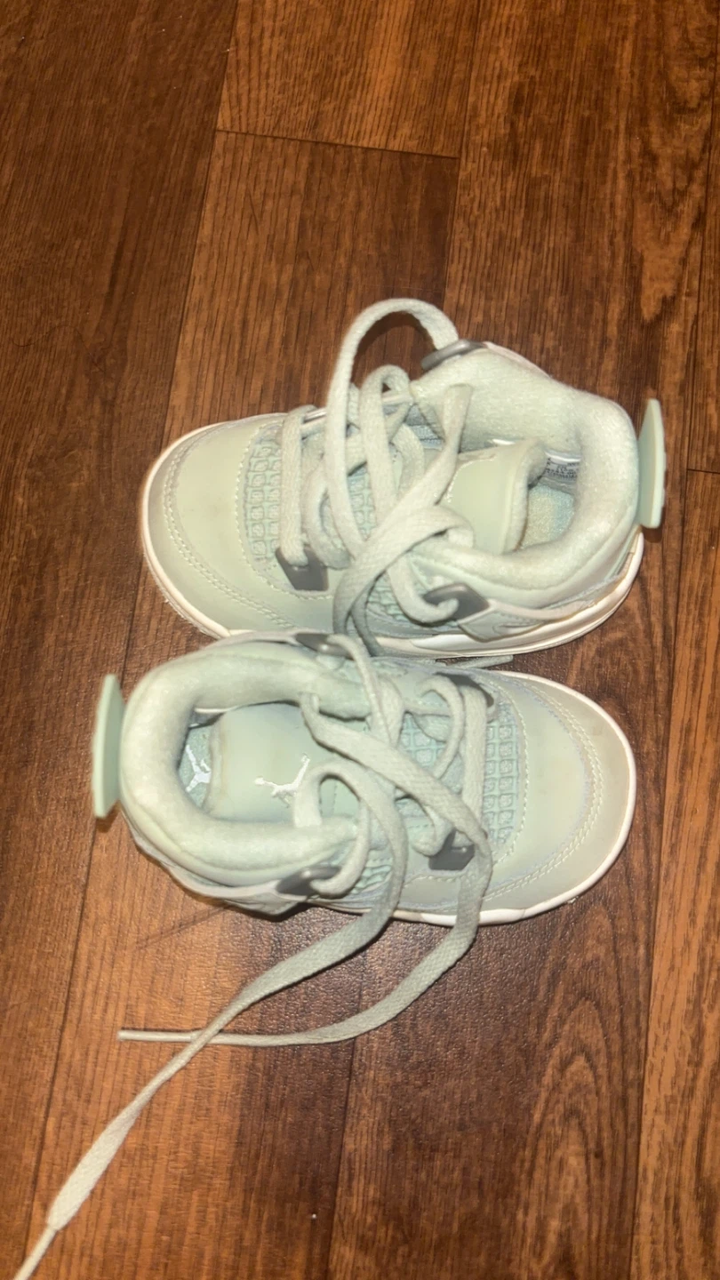 Baby Jordan 4 Sneakers - Light Green - photo 2