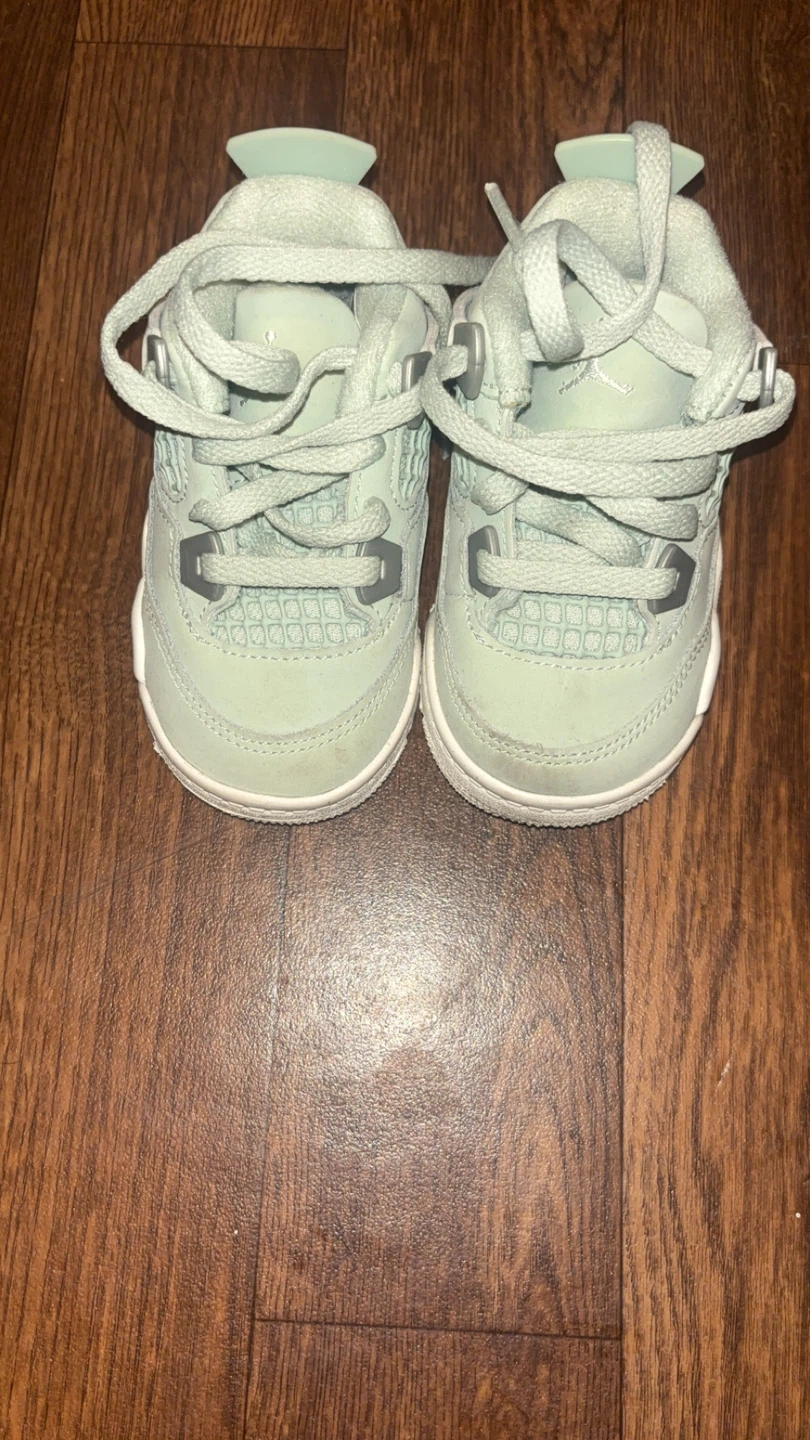 Baby Jordan 4 Sneakers - Light Green