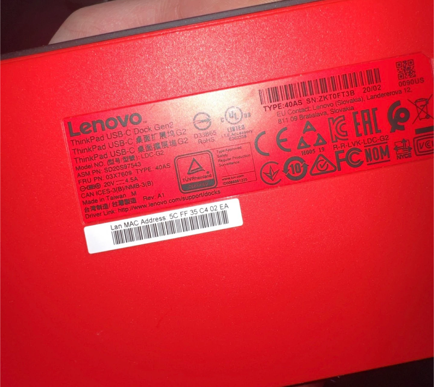 Lenovo ThinkPad USB-C Dock Gen2 40AS - photo 4