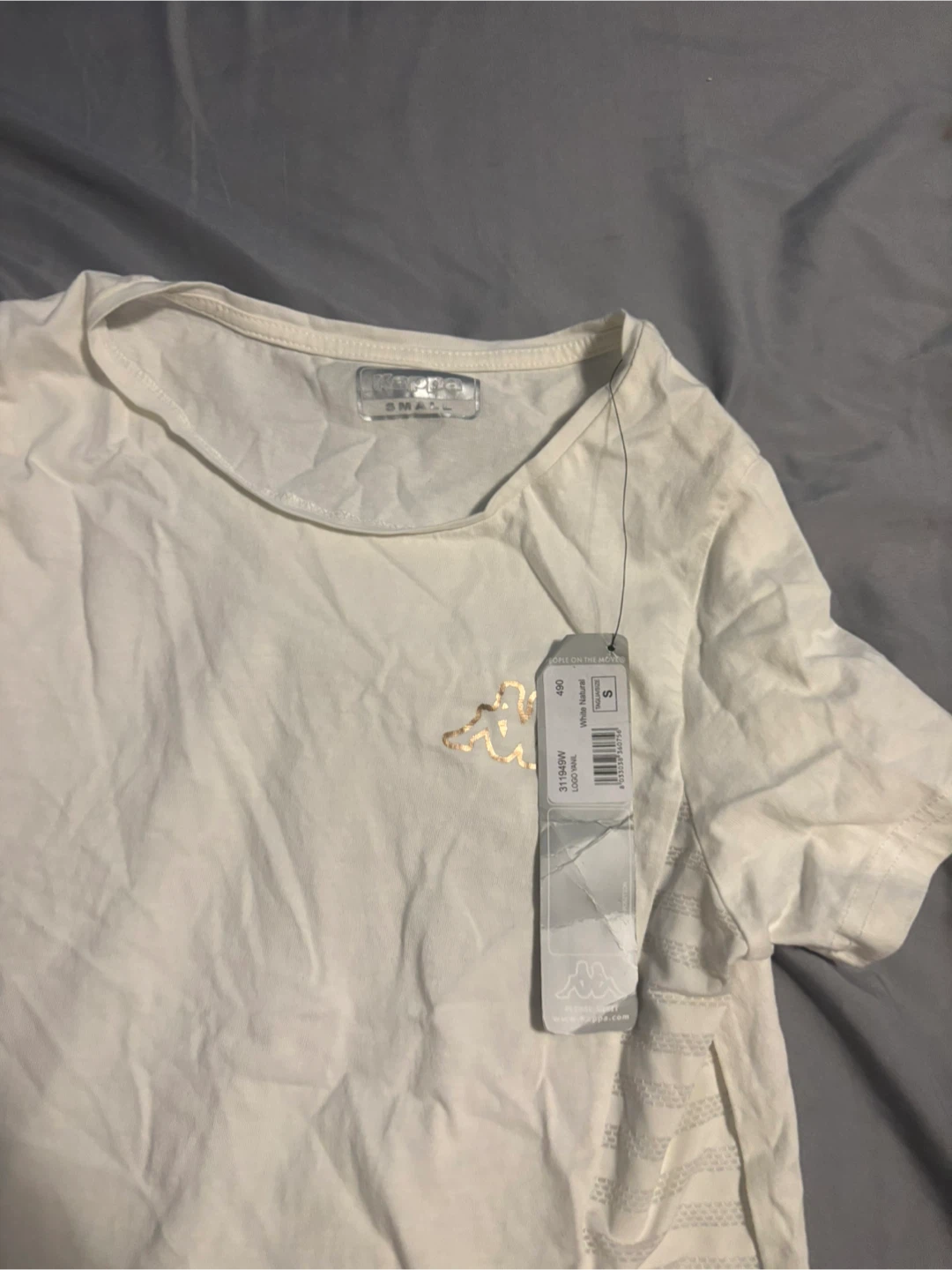 Kappa White Short Sleeve T-Shirt - Size S - photo 2