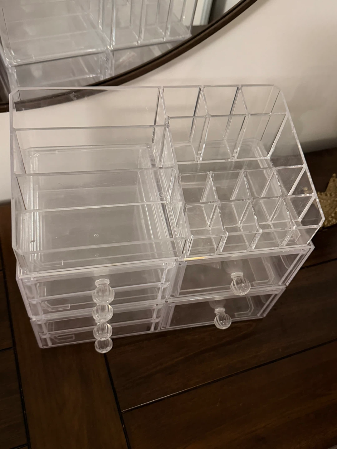 Clear Acrylic Makeup Organizer with Drawers - photo 2