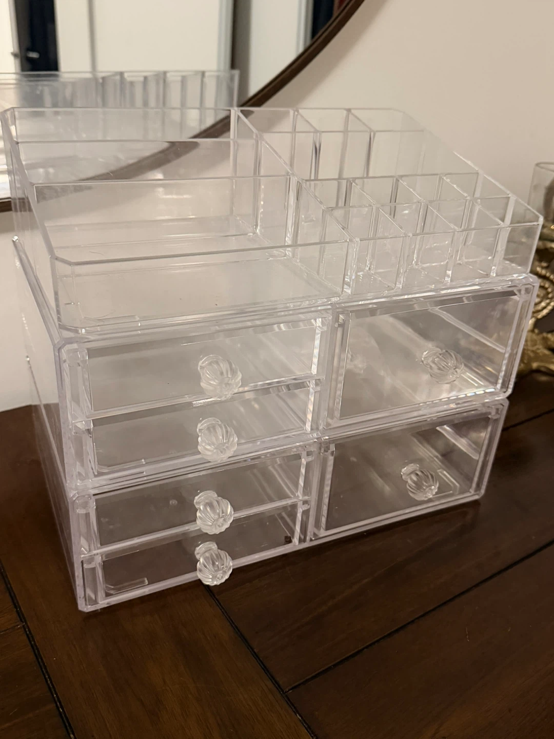 Clear Acrylic Makeup Organizer with Drawers
