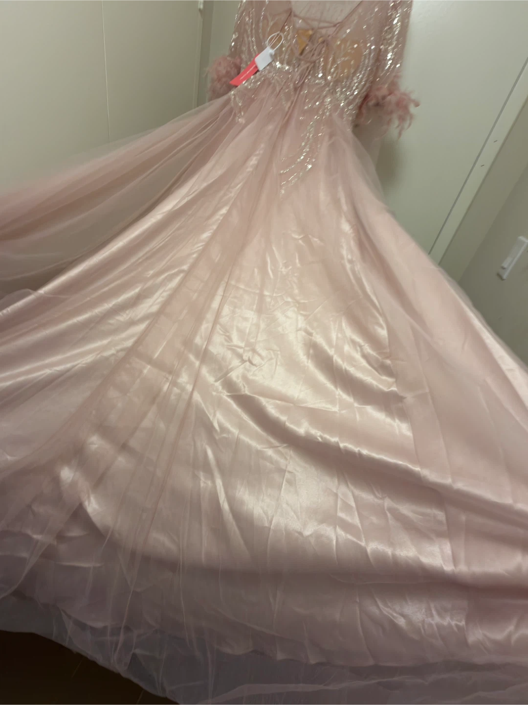 Pink Feather Formal dress - NEW - photo 5