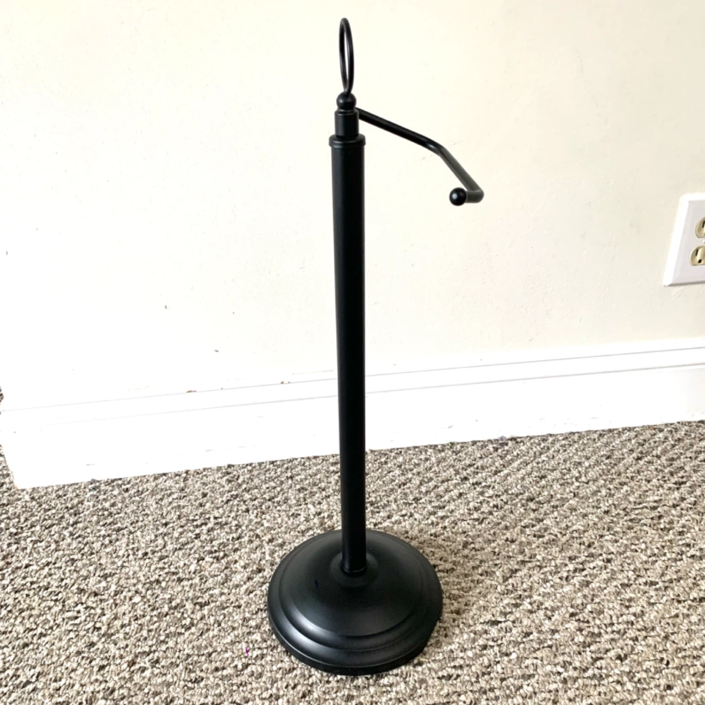 Toilet Paper Holder - Black Freestanding - Bathroom Decor - photo 2