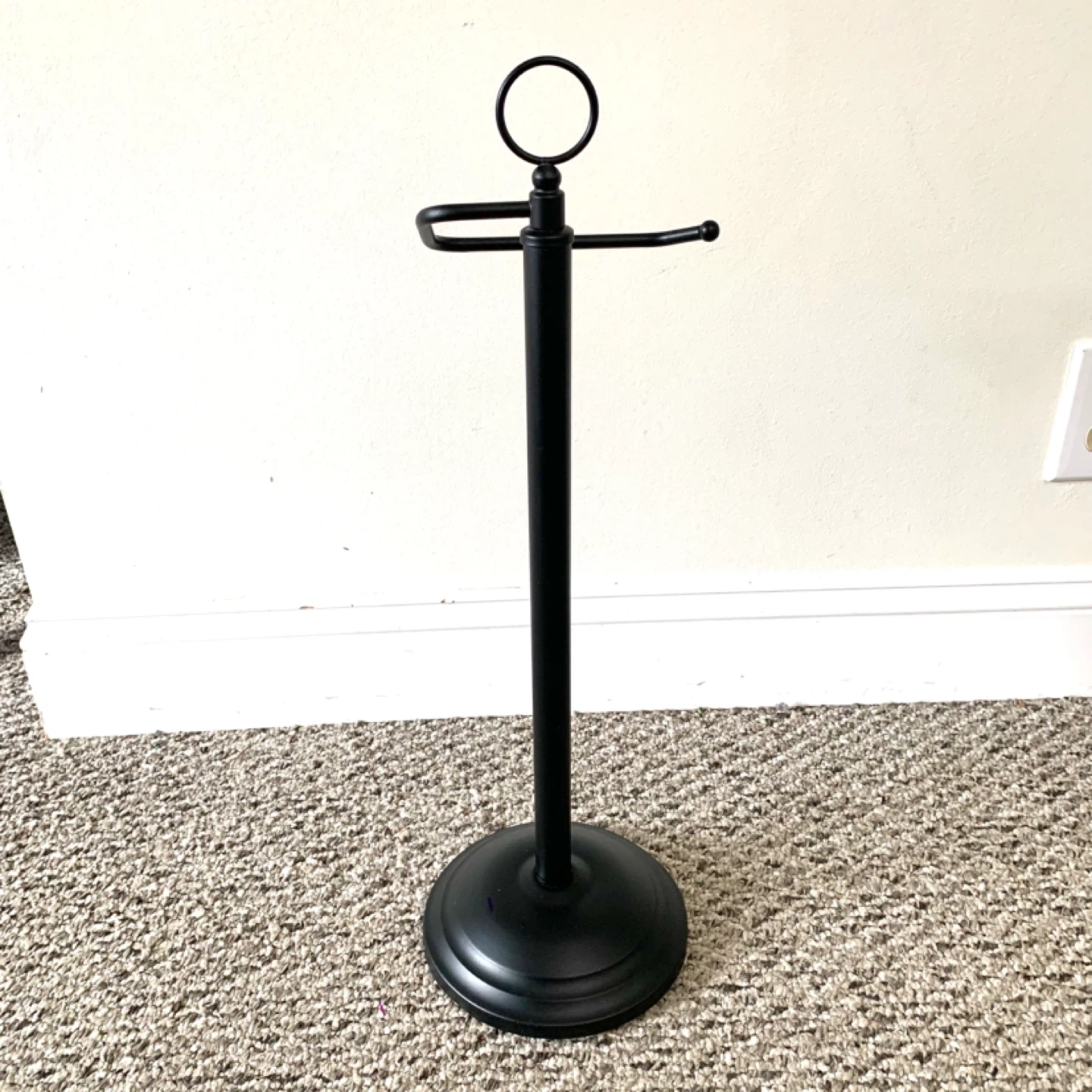 Toilet Paper Holder - Black Freestanding - Bathroom Decor - photo 3