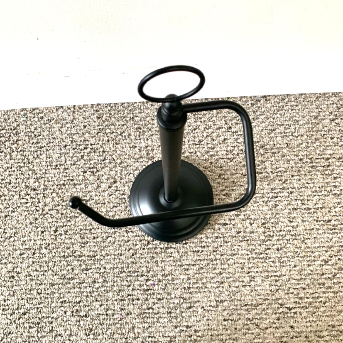 Toilet Paper Holder - Black Freestanding - Bathroom Decor - photo 5