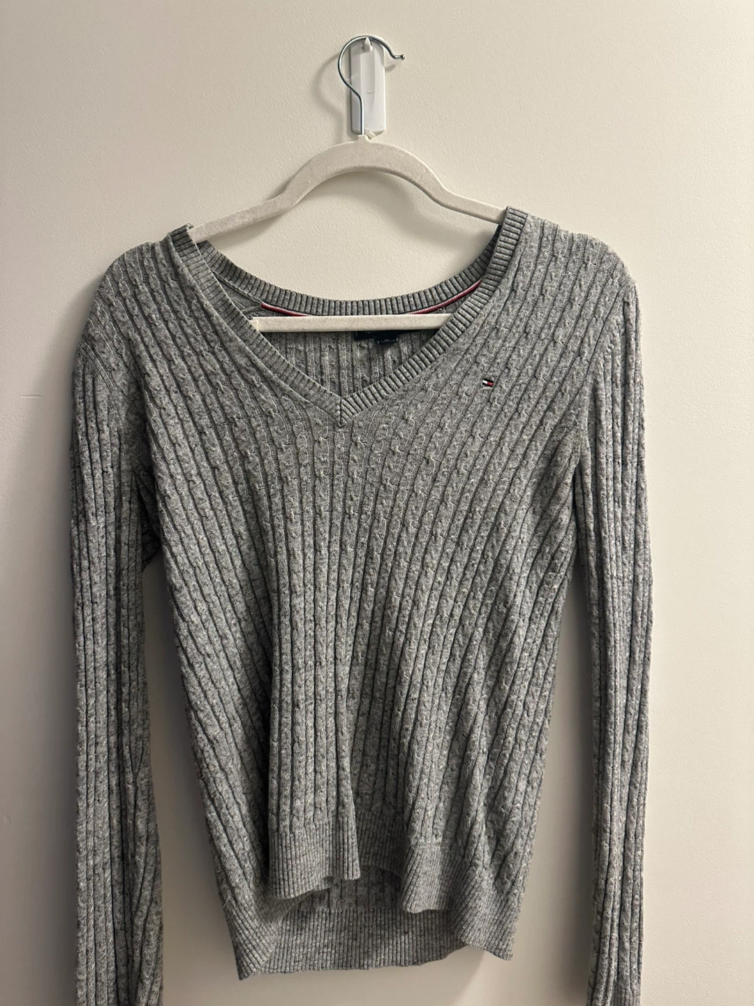 Tommy Hilfiger Ribbed V-Neck Sweaters