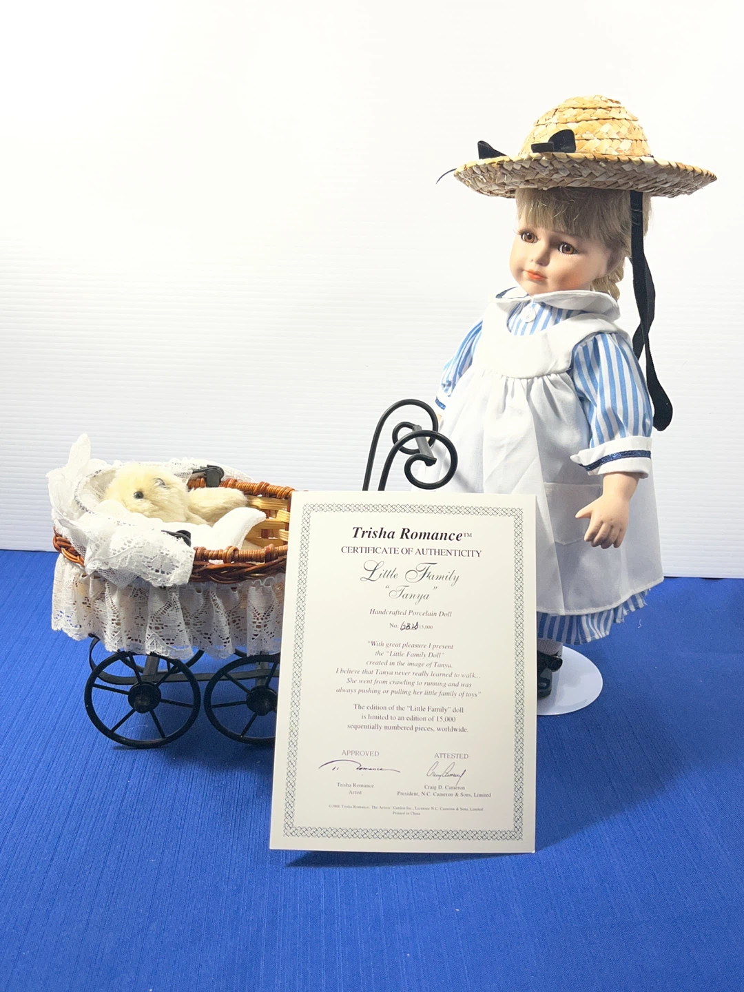 Trisha Romance "Little Family Tanya" Hand-crafted Porcelain Doll - photo 5