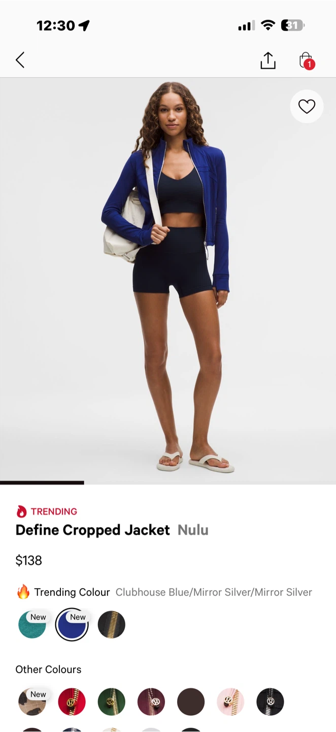 Lululemon Define Cropped Jacket Nulu - photo 2