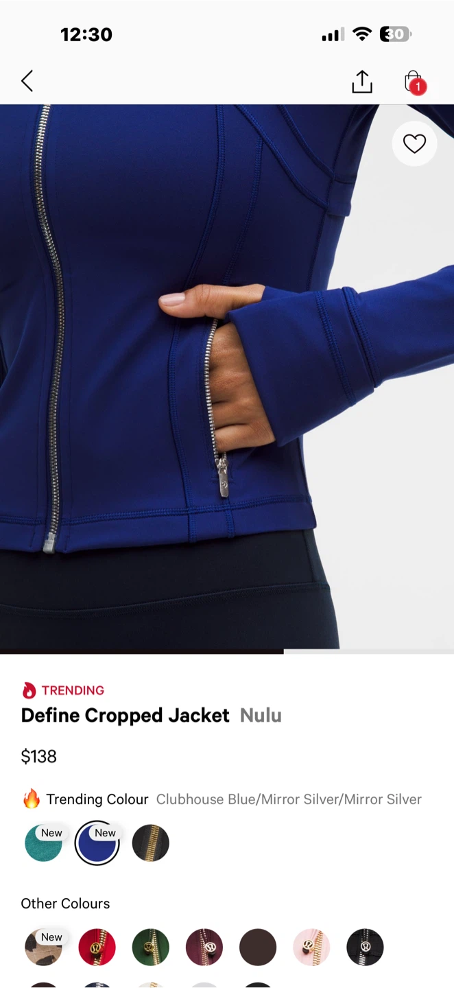 Lululemon Define Cropped Jacket Nulu - photo 4