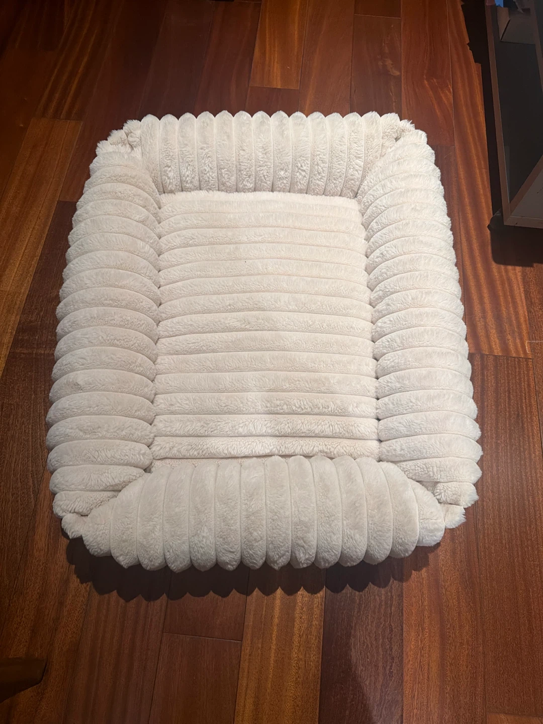 Plush Pet Bed - Cream, Approx. 30” x 24” - photo 3