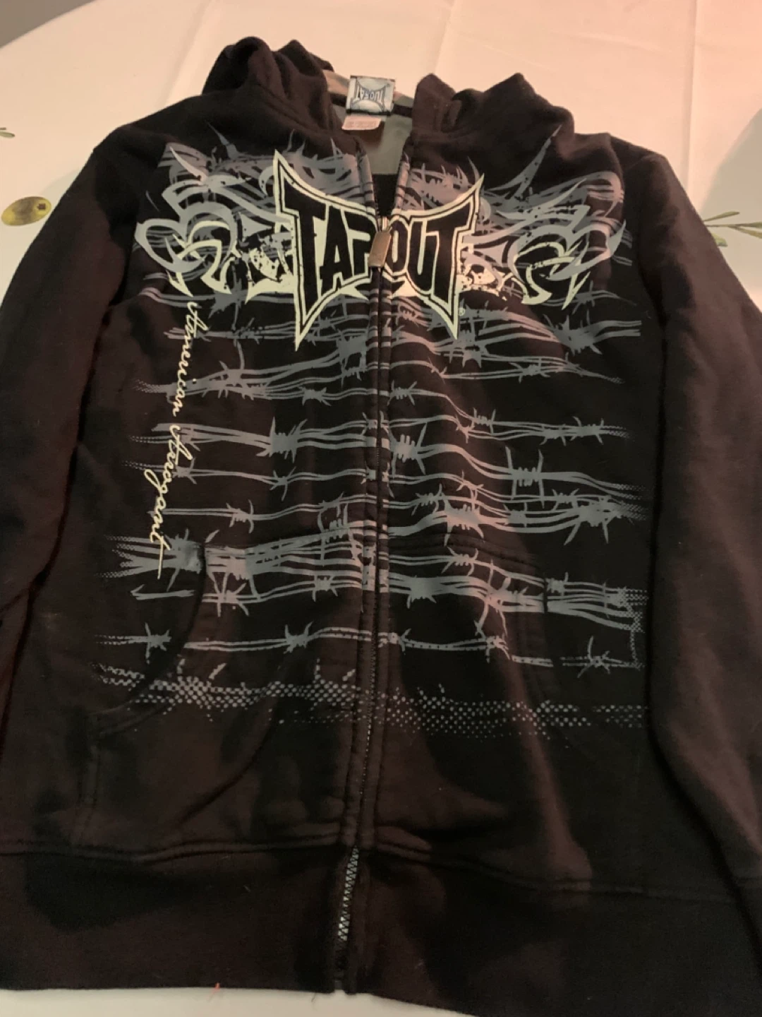 Tapout Full Zip Hoodie. NEW. XLG.
