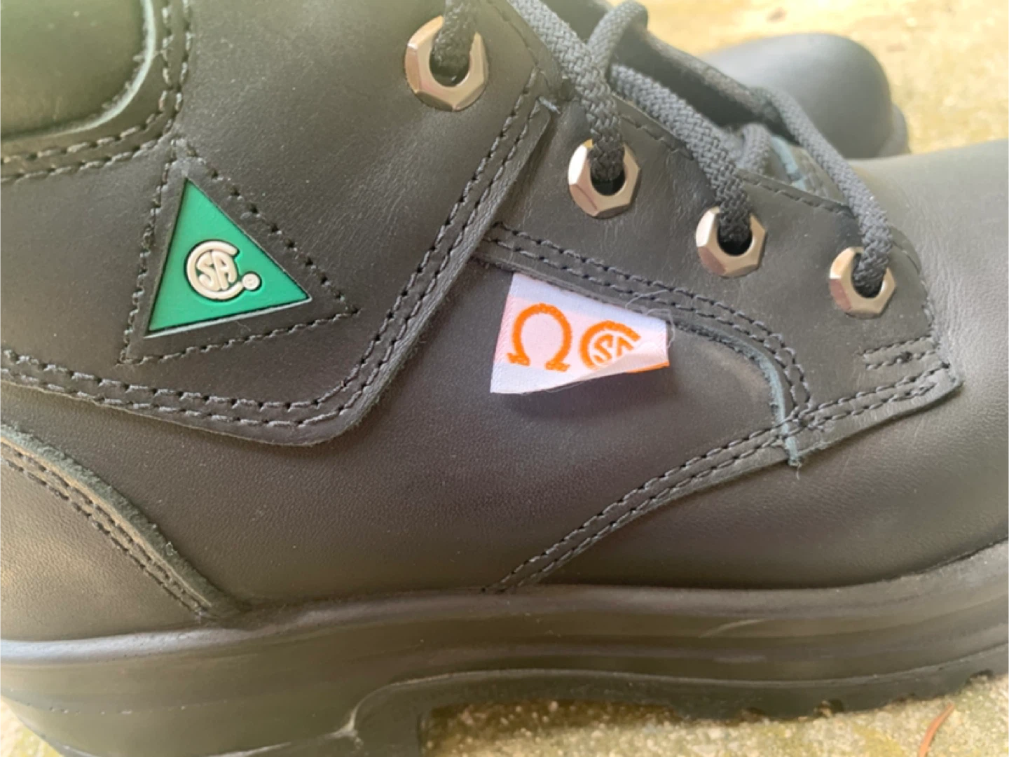 NEW.   Terra Work Boots - Black Leather - Size 6.5 - photo 5