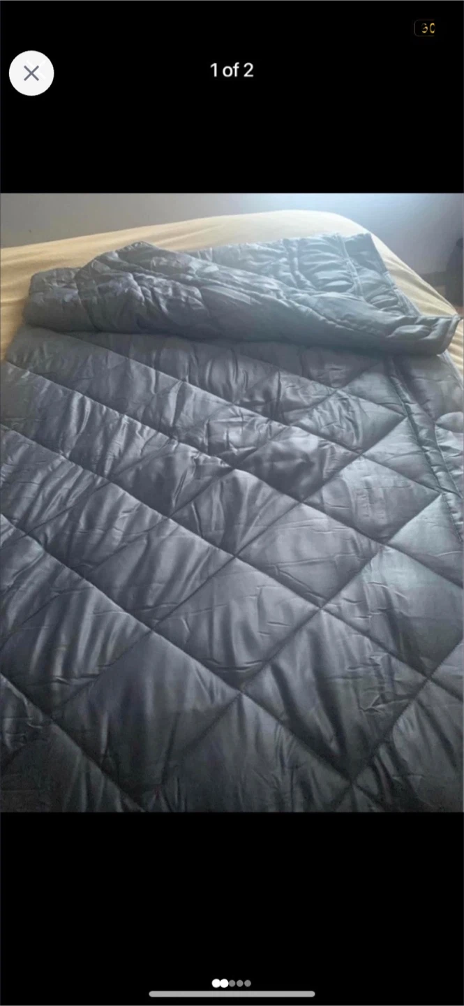 NEW.  Twin quilted weighted blanket. Satin. - photo 2