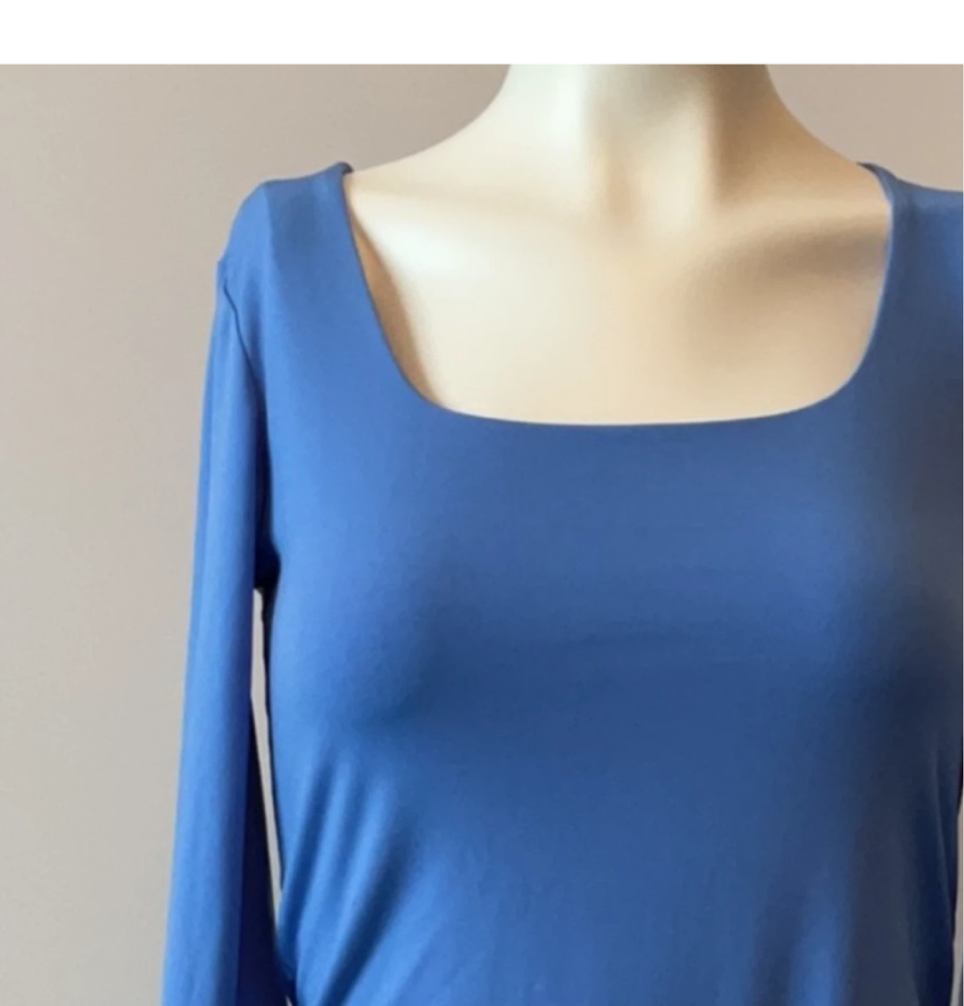 Dynamite Blue Long Sleeve Bodysuit  Size S - photo 2