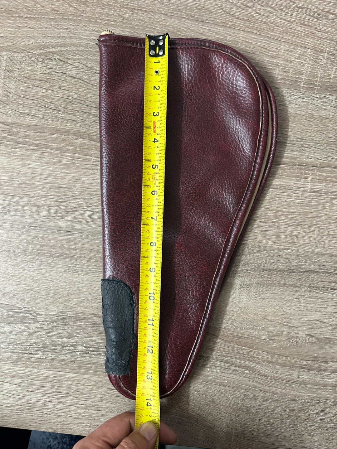 Vintage Burgundy Leather Case