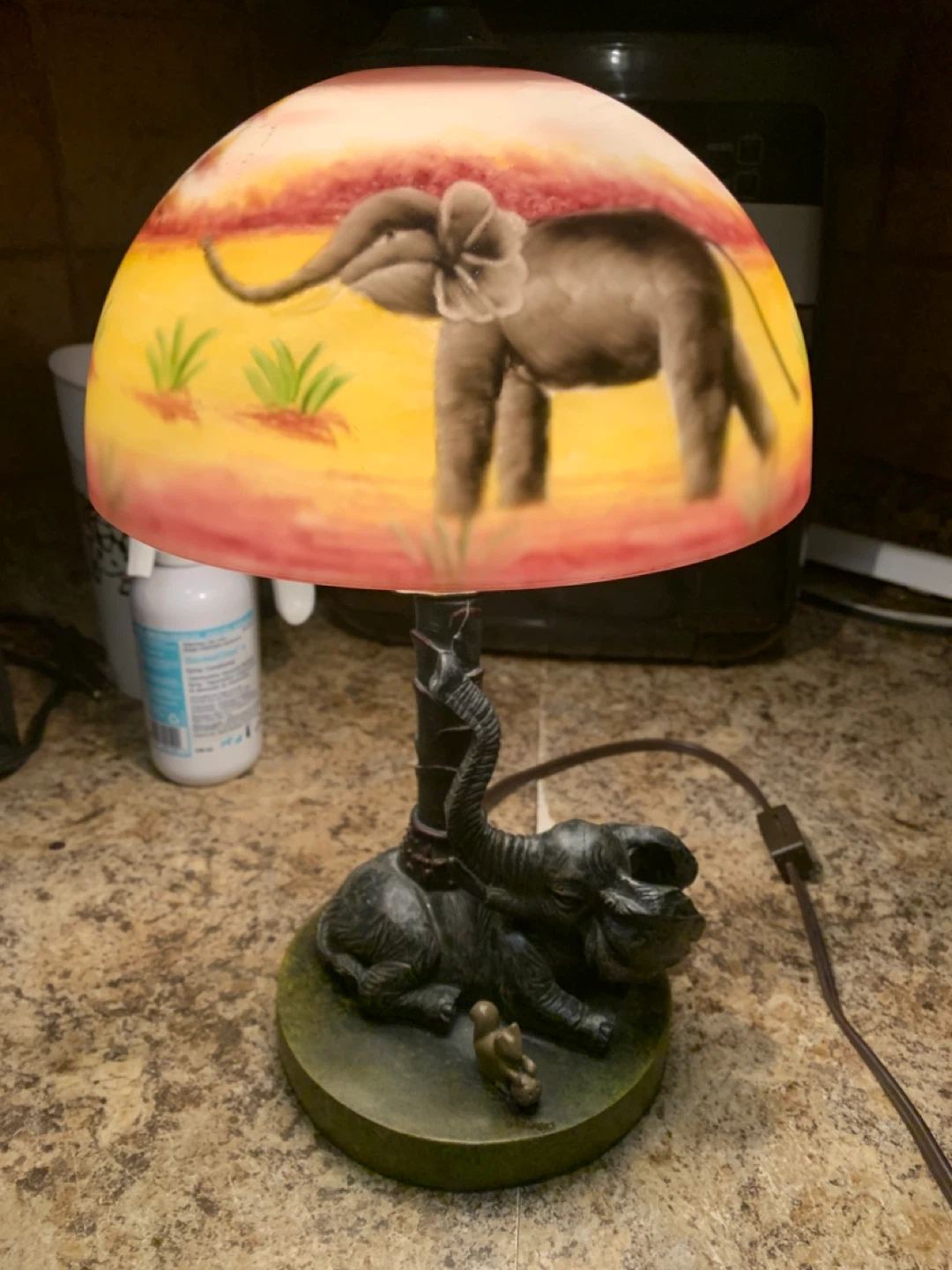 Elephant & Bird Accent Lamp - photo 3