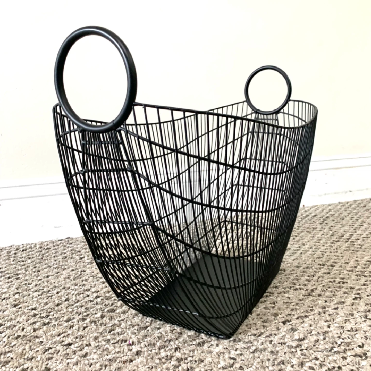 Black Wire Storage Basket with Handles - Home Decor - photo 5
