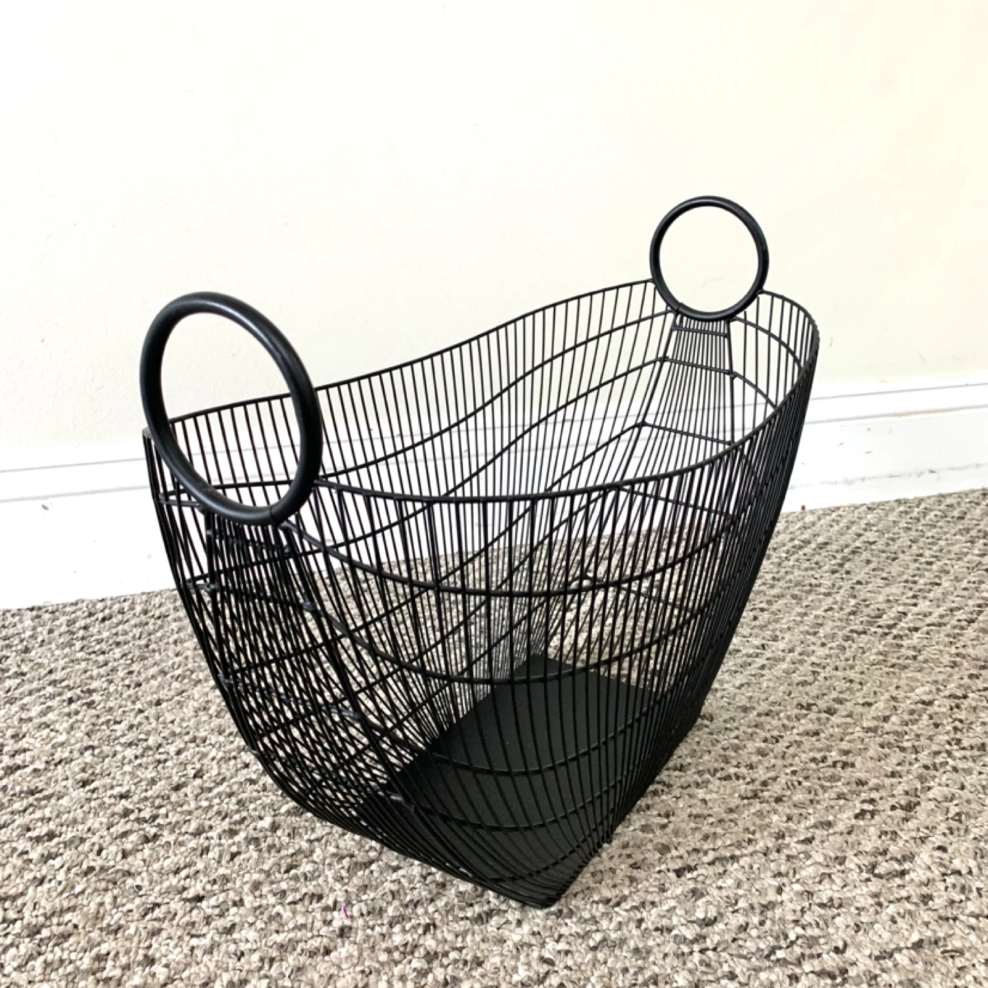 Black Wire Storage Basket with Handles - Home Decor - photo 2