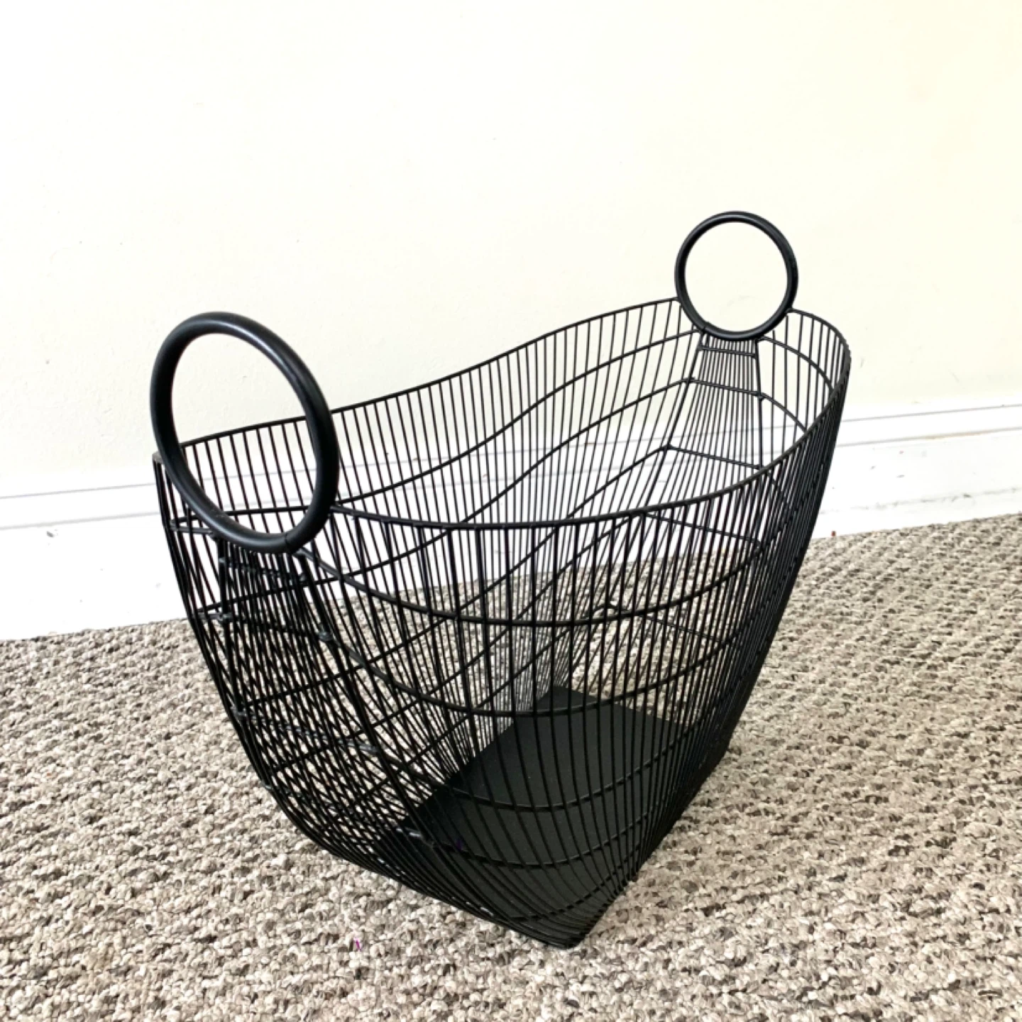 Black Wire Storage Basket with Handles - Home Decor - photo 3