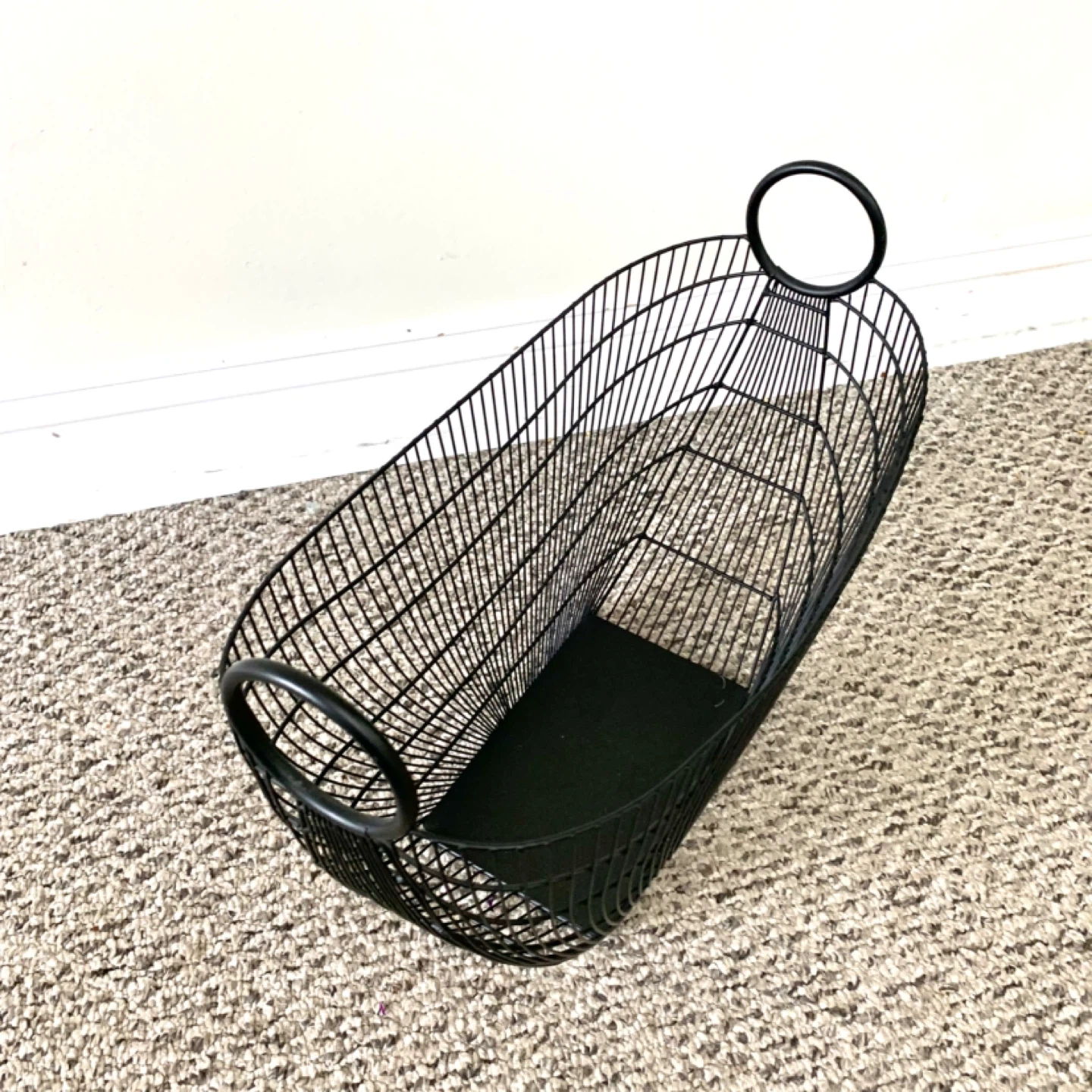 Black Wire Storage Basket with Handles - Home Decor - photo 4